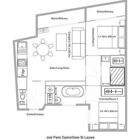 Apartamento Joie Opéra - Gare St Lazare París