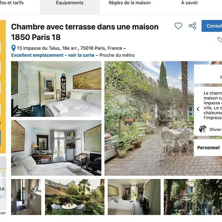 Maison 1850 18 Garden And Parking Paris