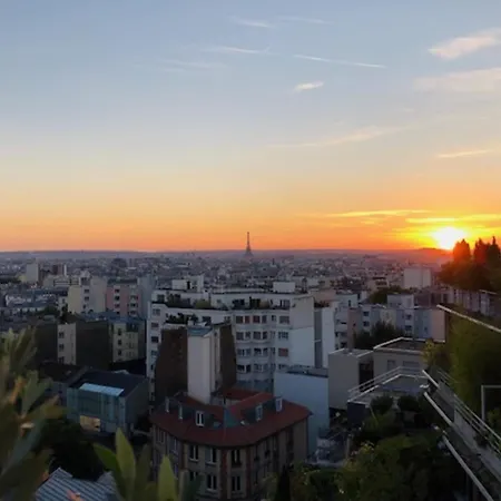 With Terrace And View Of Paris