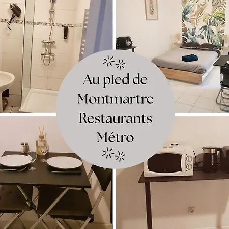 Apartman Au Pied De Montmartre Dans Avec Gardien Et De Surveillance Párizs
