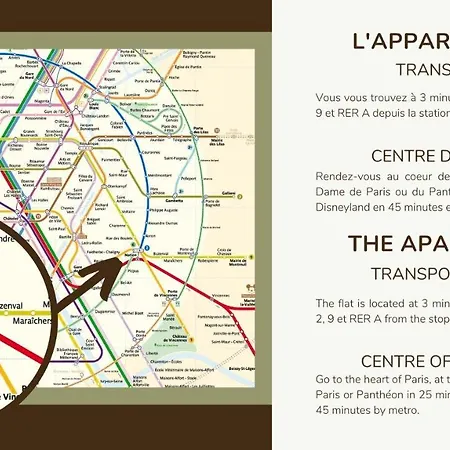 2pers#nation#grande Terrace#ac Appartamento Parigi