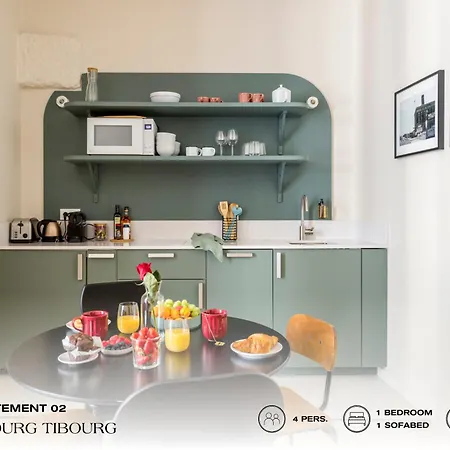 Beauquartier - Marais, Bourg Tibourg Apartament *