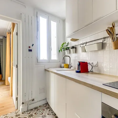 Apartman La Caribeenne - Charmant & Lumineux -pere Lachaise Párizs