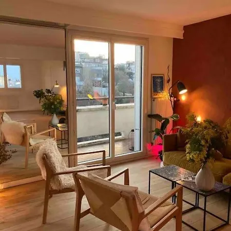 Loft En Dernier Etage Proche Des Buttes Chaumont Apartamento