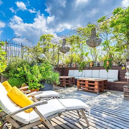 Superbe Duplex Paris-rooftop Vue Panoramique Apartamento