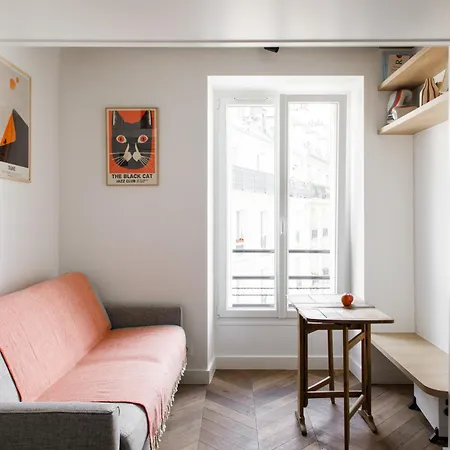 Pleasant 1bd Duplex For 4 Batignolles * باريس