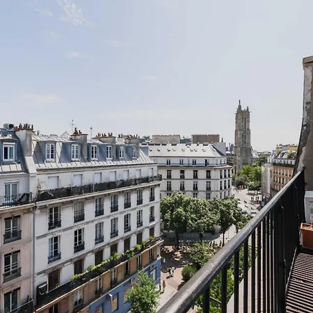Luminous 1bdr Witha C&balcony-marais Louvre 파리
