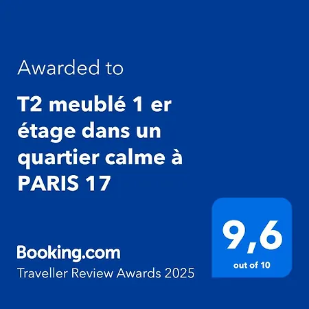 T2 Meuble 1 Er Etage Dans Un Quartier Calme A 17 Paris