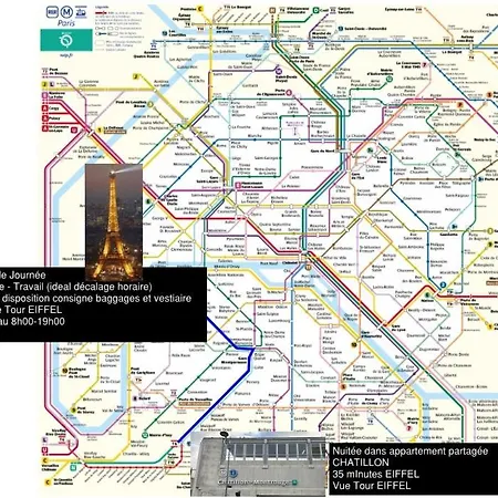 Eiffel Citea Dayroom Espace Sans Nuitee Et Partagee Chatillon Nuitee -- Repos Journee Ou Espace Travail 8-19h Proche Tour Eiffel Ou Usage Bureau A L'heure En Journee -- Nuitee Chatillon Avenue Accommodatie bij particulieren