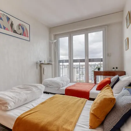 Apartment Large And Bright 2 Bdrs Flat With View - 20 Paris