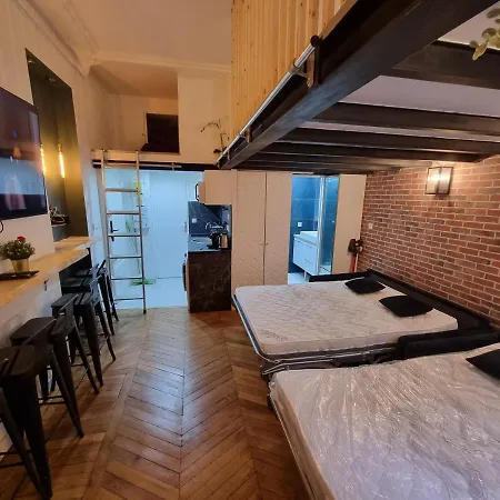Beautiful Mini Loft Near Saint-lazare Appart hôtel