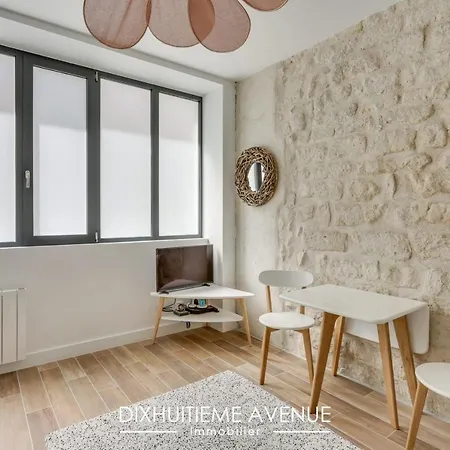 Nice 25m Very Bright Near Montmartre Apartment