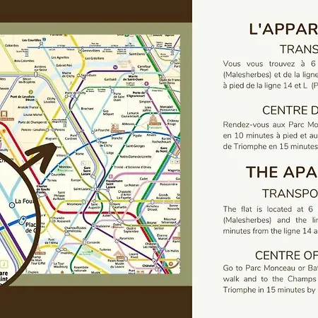 4pers#malesherbes#parc Monceau * Paris