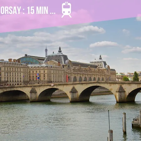 Eiffel Sakura ~ Proche Tour Eiffel, Orsay, Rer C Apartment Paris
