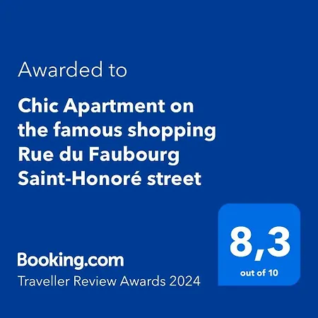 Chic On The Famous Shopping Rue Du Faubourg Saint-honore Street Appartement *