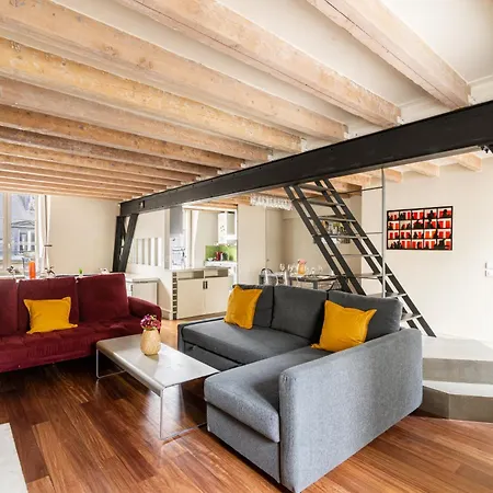 Quartier Mezzanine & 1br Le Marais Temple Free Netflix Apartamento París