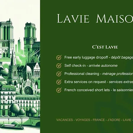 Appartamento Lavie Maison Parisian Aircon Gem *