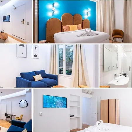 Le Canet - Passy Tour Eiffel A Pied - 4 Personnes- Climatisation - Vue Sur Cour