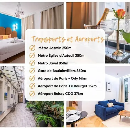 Apartment Le Canet - Passy Tour Eiffel A Pied - 4 Personnes- Climatisation - Vue Sur Cour *