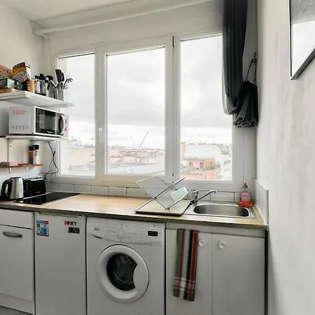 Apartment W/view On Roof 2min To Metro Charonne Paris