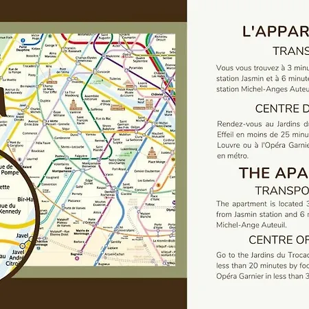 20#appart Hotel#1bedroom#4pers#paris 16#ac Apartment Paris