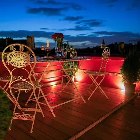 公寓 Amazing Rooftop Odeon Luxembourg 巴黎