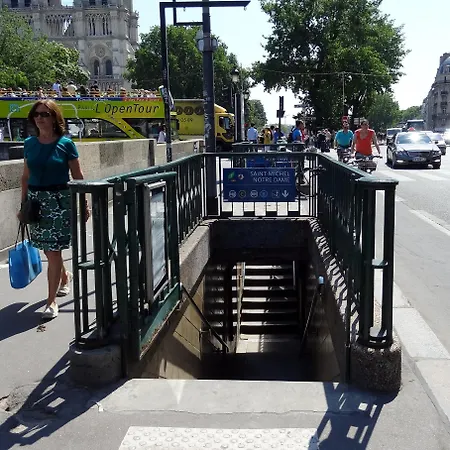 Moderne Artistique Sur Les Toits De Vue Sur Notre-dame Et La Seine
