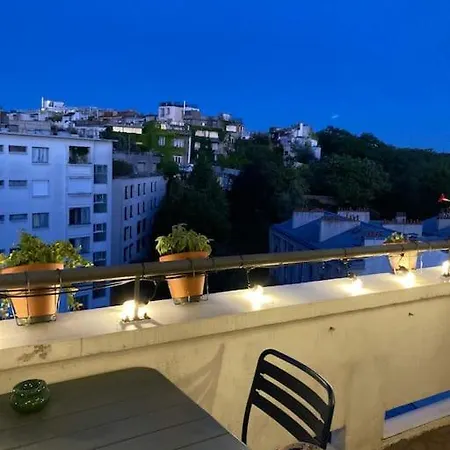 公寓 Loft En Dernier Etage Proche Des Buttes Chaumont *