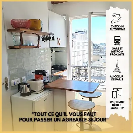 La Parisienne - Au Centre De - Lumineux - Vue Panoramique Apartman Párizs