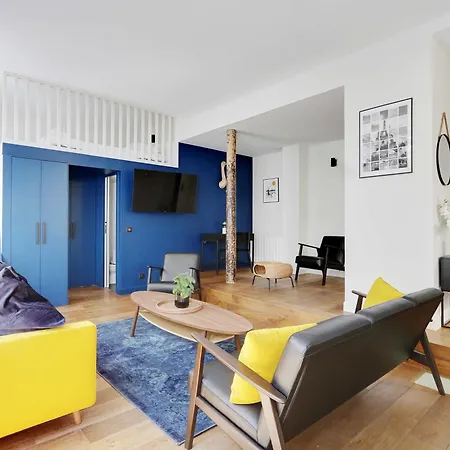 Modern Loft - 2br-8p - Place De La Republique Apartment *