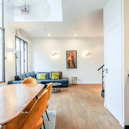 Bastille - Elegant Duplex Loft -6p Apartment Paris