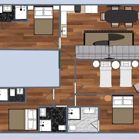 Apartment Urban Flat 188 - Sublime 4 Bedroom In