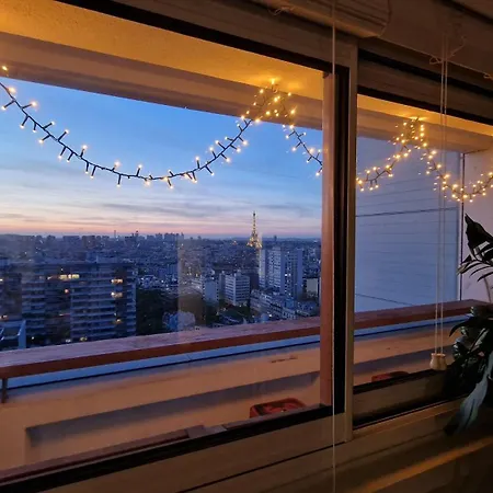 Vue Tour Eiffel - Piscine Privee Rooftop Parigi
