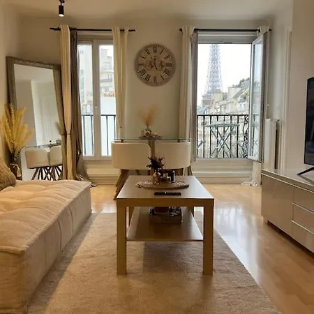Vue Tour Eiffel Trocadero Apartment