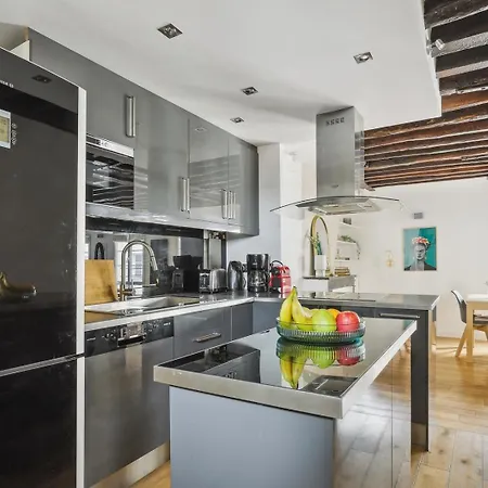 Apartment Bnbnook - Bright 2br Near Louvre & Pompidou