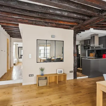 Apartment Bnbnook - Bright 2br Near Louvre & Pompidou Paris