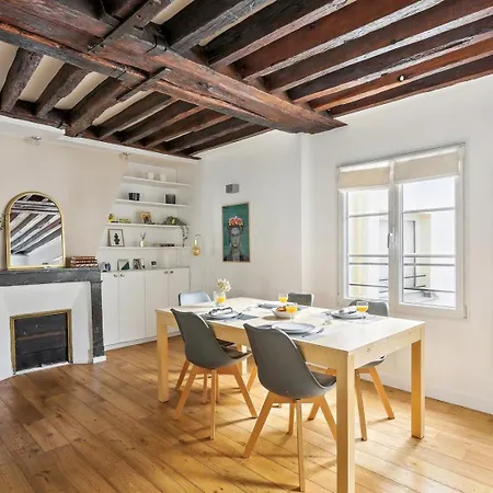 Bnbnook - Bright 2br Near Louvre & Pompidou Apartment Paris
