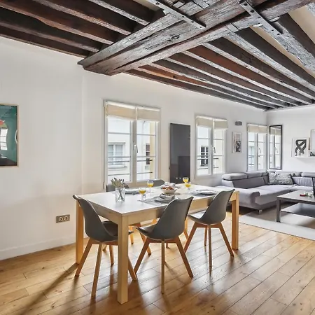 Apartment Bnbnook - Bright 2br Near Louvre & Pompidou