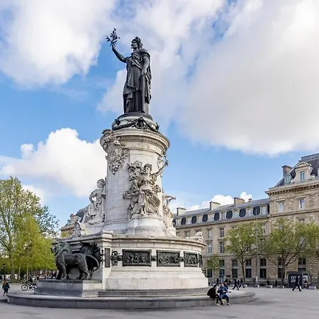 Apartamento A21#republique # Marais # 1bedroom # Paris03 # Ac *