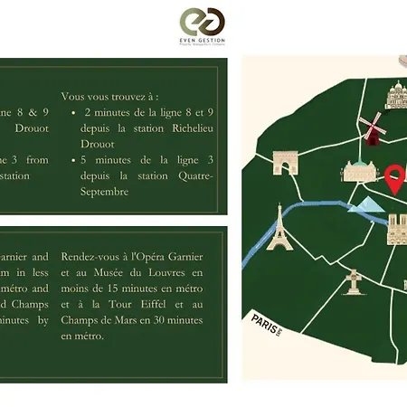 51#opera#grandboulevards#2bedrooms#paris02#ac Apartment *