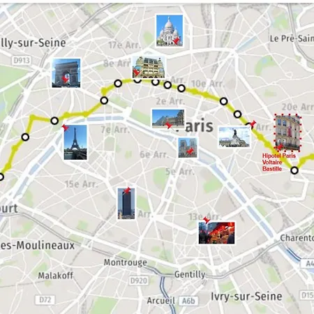 Hipotel Voltaire Bastille Hotel