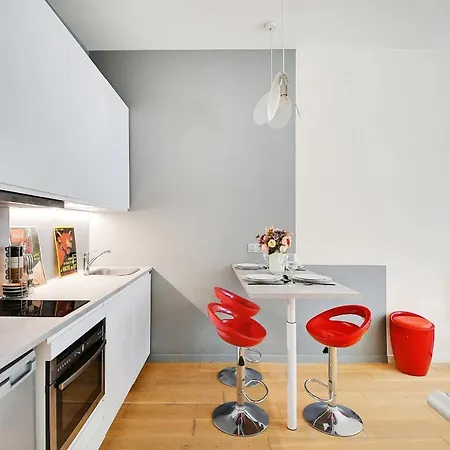 公寓 Charming Refurbished Studio -maraisbeaubourg 巴黎