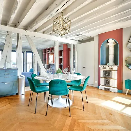 Le Marais Superb Terrace Free Netflix Parigi