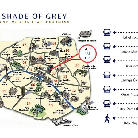 Le Shade Of Grey - Cosy & Compact - Marais * Paris