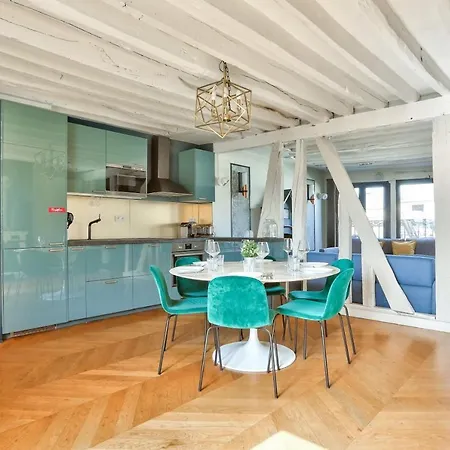 Le Marais Superb Terrace Free Netflix Apartamento París