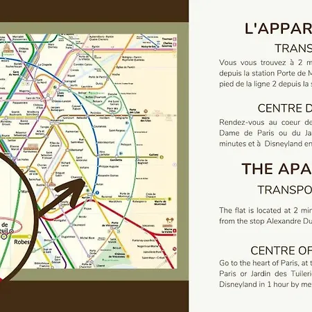 Apartment 11.appart 4pers#1 Bedroom #pere Lachaise #nation *