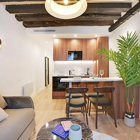 شقة Chic - 1br-4p -ac- Marais-vosges *