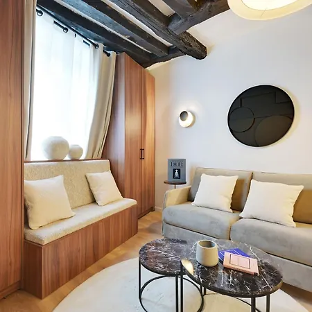 Chic - 1br-4p -ac- Marais-vosges شقة باريس