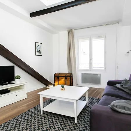 Апартаменты Bnbnova - 1br - Upper Marais & Pompidou Париж